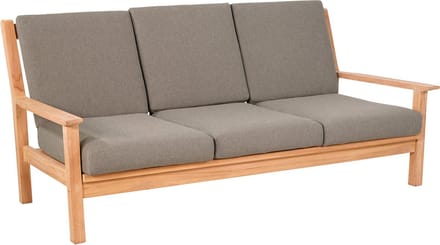 Lesli Living Loungebank Teak 180 cm incl. Kussen