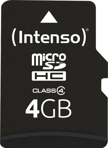 Intenso 3403450 flashgeheugen 4 GB MicroSDHC Klasse 4