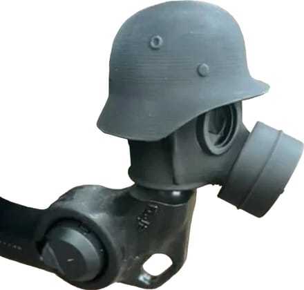 Gasmasker Soldaat Trekhaak - Grappig - Auto - Kado - Humor - Tunen - Cadeau