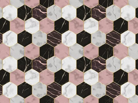 Vinyl | vinyl | vloerkleed | Pink Marble | 170x170 cm