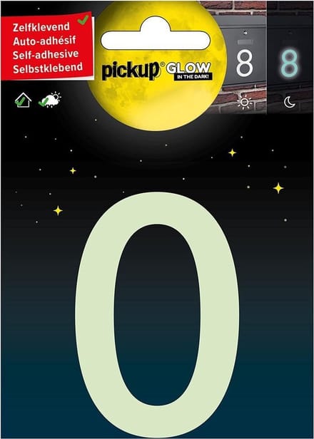 Pickup Glow in the dark Huisnummer 0 - 7 5 cm