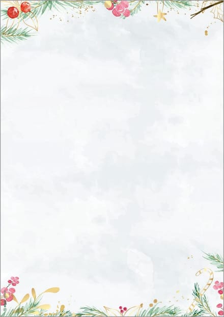 Kerstmotief-papier 'Kerst Magie Aquarel'