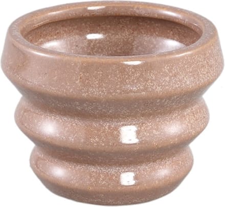 PTMD Tims Bloempot - 8 x 8 x 6 cm - Keramiek - Bruin