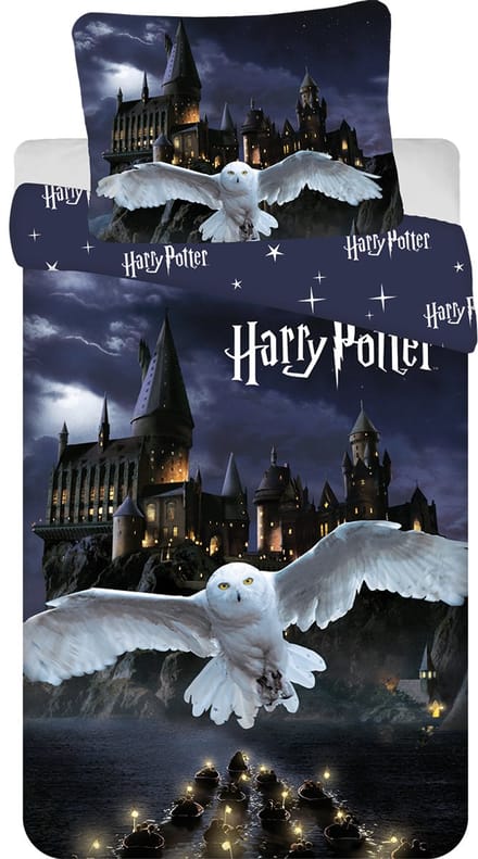 Harry Potter Dekbedovertrek Zweinstein - 140 x 200 cm - 70 x 90 cm - polyester