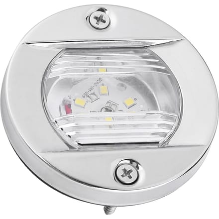 12V Marine Bateau Tableau Arrière LED Blanc Acier Inoxydable Étanche Ancre Feu de Navigation Arrière white