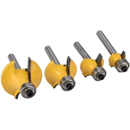 4 stuks 12 , 38 , 14 , 18  Legering Houtbewerking Frezen Randen Router Bit Set