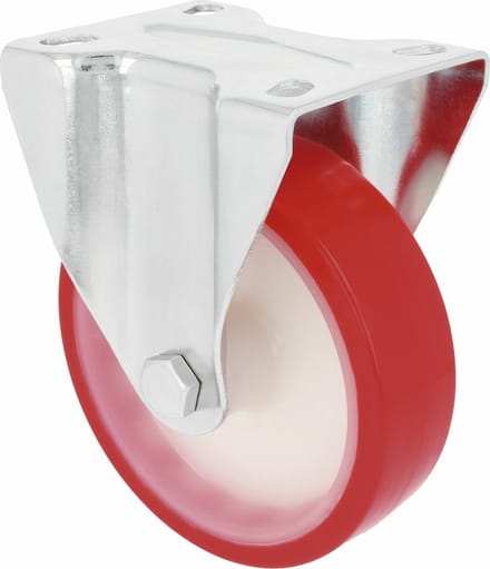 AMIG bokwiel/transportwiel - D80mm - polyurethaan - 100kg draagvermogen - heavy duty