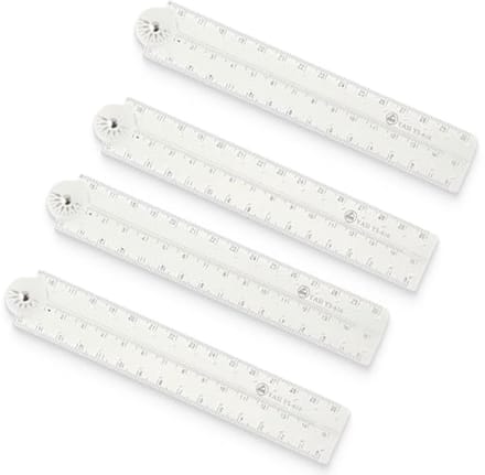 4 stuks 30 cm transparante liniaal - ideaal voor basisschool en kantoor