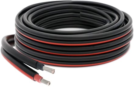 Zonnekabel 2 x 6 mm² voor fotovoltaïsche installaties - 5 meter