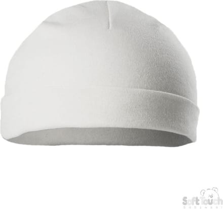 Soft Touch Baby mutsje | 0-3 mnd | Wit
