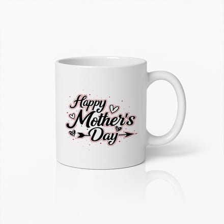Happy Mother's Day Mok - Beste Moeder Cadeau - Moederdag Tip - Keramiek - 330 ml - Wit