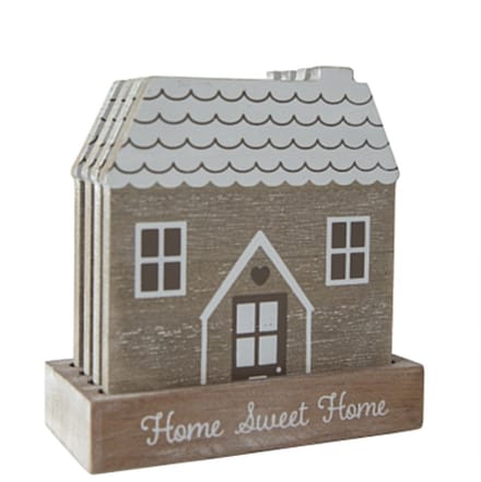 Onderzetters in Houder - Home Sweet Home - Sass & Belle