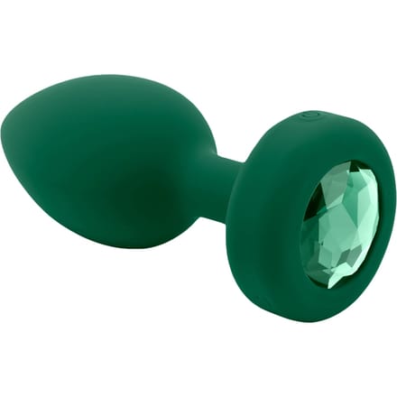 B-Vibe - Vibrerende Juwelen Plug M/L Groen