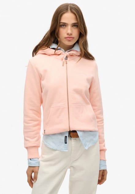 Superdry - Essential Logo hoodie met rits - Dames - Hoodies