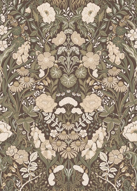Boråstapeter Vliesbehang 5725 - Orangeri - Klassiek Groen - 53cm x 10.05m