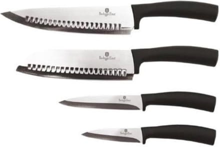 Berlinger Haus 2466 - 4 delige messenset - black Silver collection
