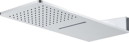 Wiesbaden Cube Luxe vierkante wand-hoofddouche+waterval 600x25 chr
