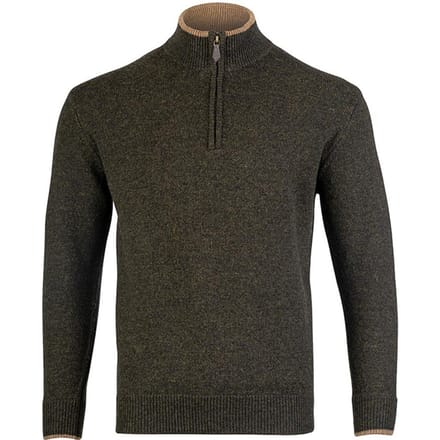 Jack Pyke Heren Ashcombe Lamswol Half Zip Pullover M olijf