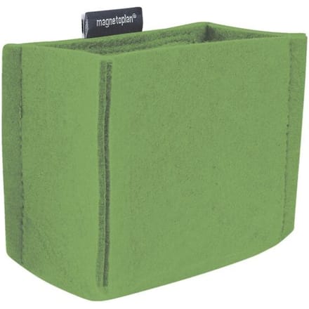 Magnetoplan magnetoTray ecoAware MEDIUM pennenbakje, vilt groen, magnetisch, 130 × 100 × 60 mm