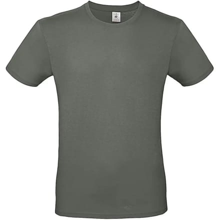 Classic E150 T-shirt B&C Collectie Millenial Khaki Maat L