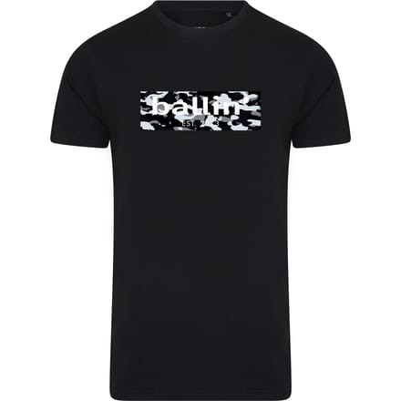 Ballin Est. 2013 - Heren Tee SS Camo Block Shirt - Zwart - Maat M