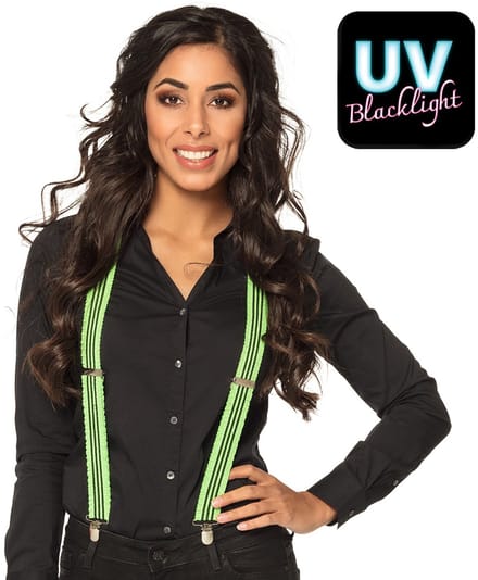 Boland - Bretels Ruches neongroen Groen - Volwassenen - Unisex - -
