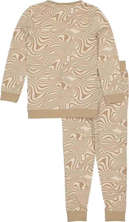 Quapi unisex pyjama Puck aop Off White Swirl maat 62
