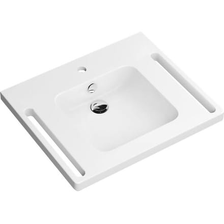 HEWI Universal washbasin 65 x 55 cm with 1 tap hole 950.11.141