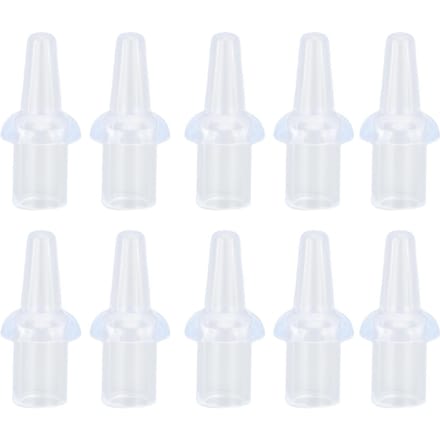 10 Stuks Klysma Mondstuk Tips Silicone Wasbaar 8mm Binnendiameter Privé Spoelingen Zacht Klysma white