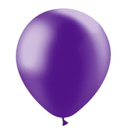 Paarse Ballonnen Metallic 30cm 10st