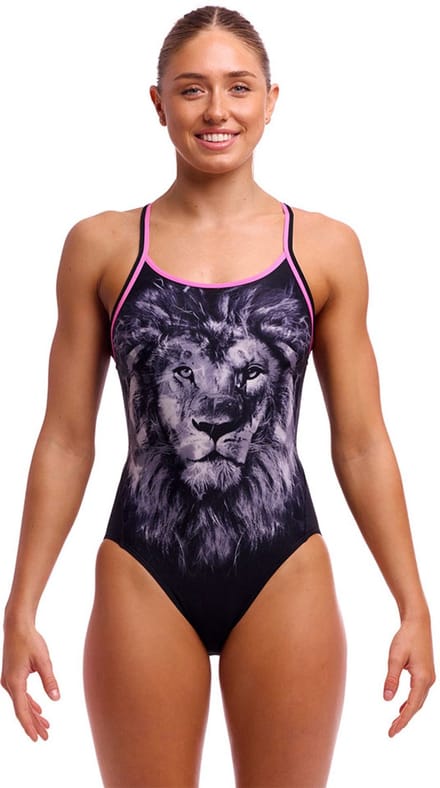 Funkita Diamond Back Zwemkleding Zwart AUS 14 Vrouw