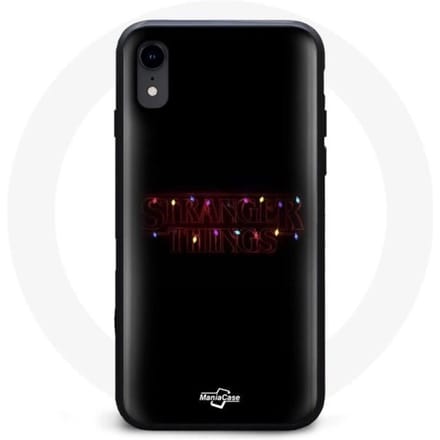 Coque pour Iphone XR Stranger Things Affiche Logo Joyeux noël