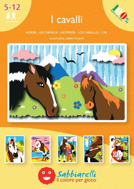 Sabbiarelli - Paarden Kleuralbum - 5+ - Zonder Zand