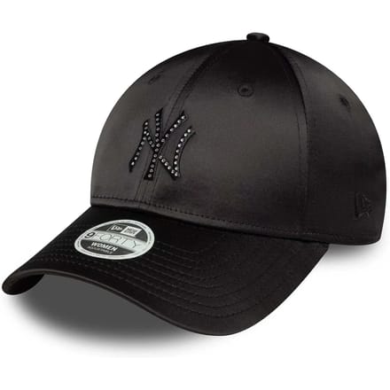 New Era New York Yankees Dames Satin Rhinestone 9fortyâ® Ca 60691310 - Kleur Zwart - Maat 1SIZE