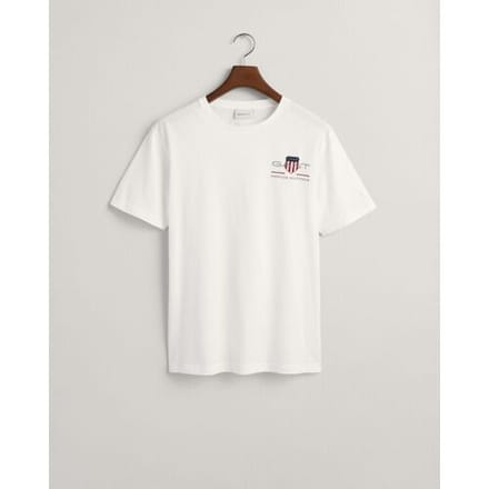Gant T-Shirt Archive Shield Embroidery Wit / male
