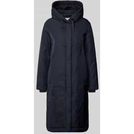 Regular fit lange parka met capuchon