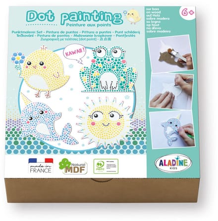 Aladine Dot Painting Set - Kawaii schilderen voor kinderen.