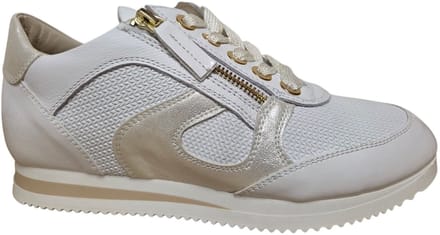 DL Sport 6994 567 Gloss Bianco Sneakers Wit Leer Dames - Wit - 42