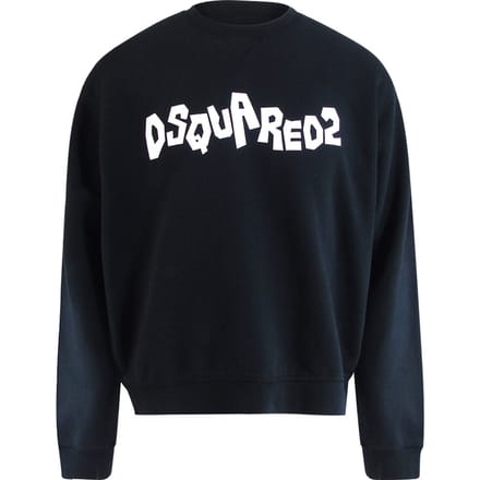 Dsquared2 Contrast Brand Logo Zwarte Trui