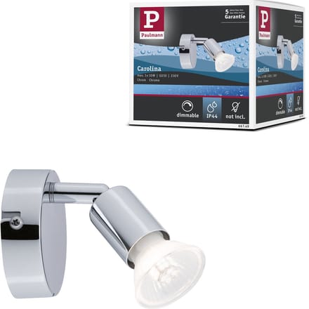 Spotlight Carolina IP44 GU10 230V max. 10W dimbaar Chroom