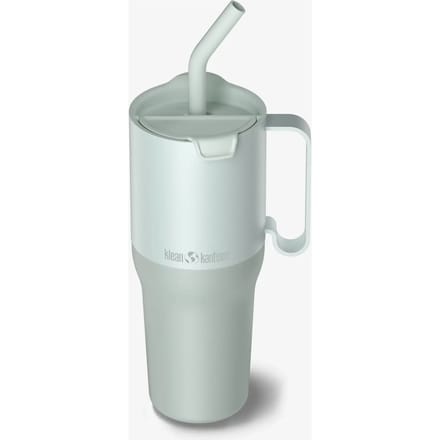 Klean Kanteen Rise Tumbler 1065 ml - Straw Lid Barely Blue- Geïsoleerde drinkbeker met rietje