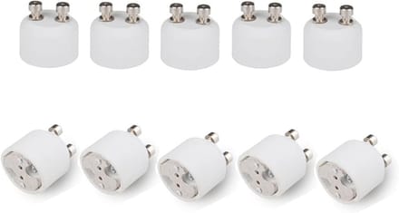 Lampfitting Adapter - GU10 naar MR16 - Verlichting Aanpassen - 230V naar 230V - 10 Stuks - Wit