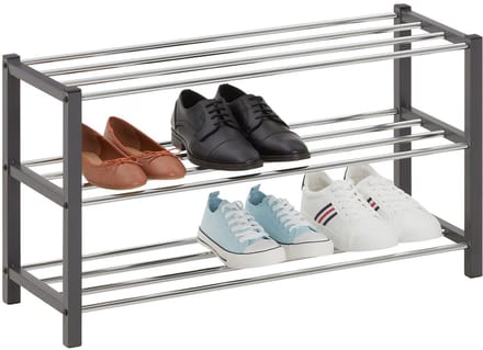 Schoenenrek DUBLIN met 3 planken – grijs
