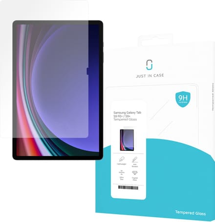 Just in Case screenprotector geschikt voor Samsung Galaxy Tab S10 Plus / Tab S9 FE Plus / Tab S9 Plus - Screenprotector Tablet Glas