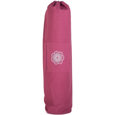 Yogatas extra groot voor wollen yogamatten - 90 cm - Bodhi Surya - aubergine