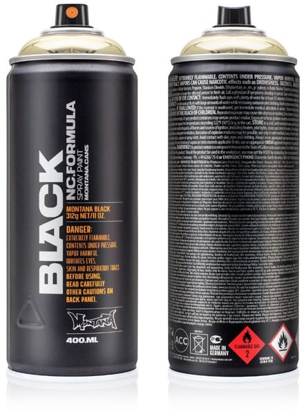 Montana BLACK Goldchrome spuitbus 400ml