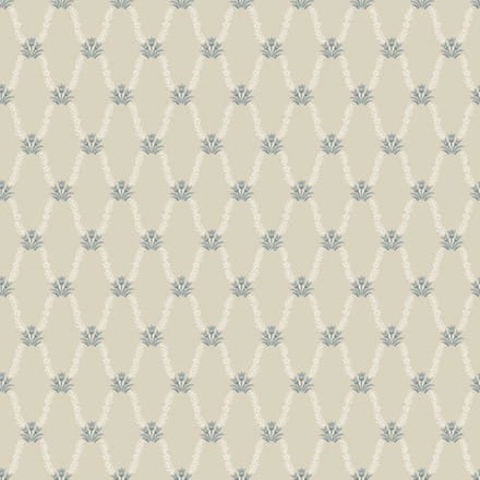 Duro Vliesbehang 433-05 - Linnéa - Klassiek Blauw - 53cm x 10.05m