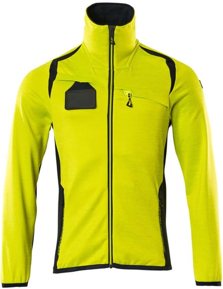 Mascot Accelerate Safe Fleecetrui met rits 19403-316 - hi-vis geel/donkermarine - XL