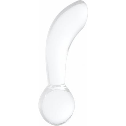 Chrystalino Blaze -  White glazen dildo