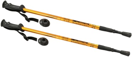 Nordic Walking- stick - stokken 65-135 cm telescopisch - Aluminium - goudkleurig